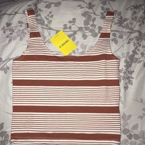 BRAND NEWBURNT Orange cropped tank from Forever 21